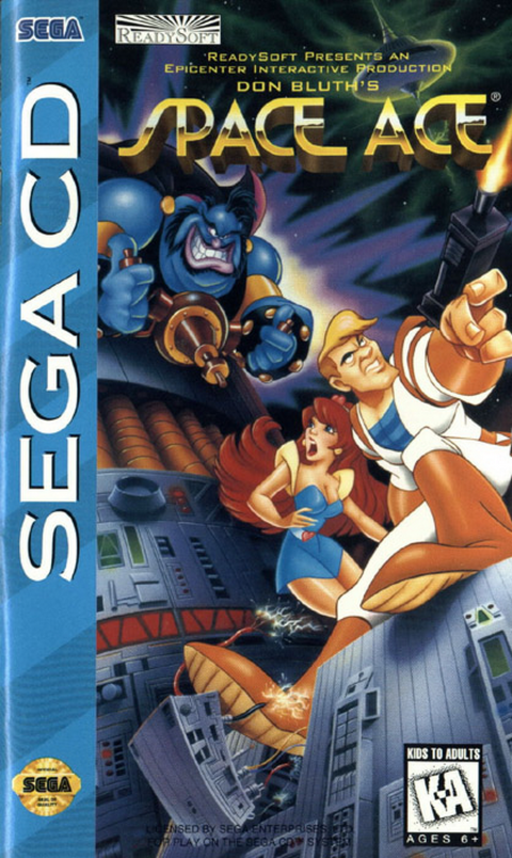 Space Ace (USA) Sega CD Game Cover